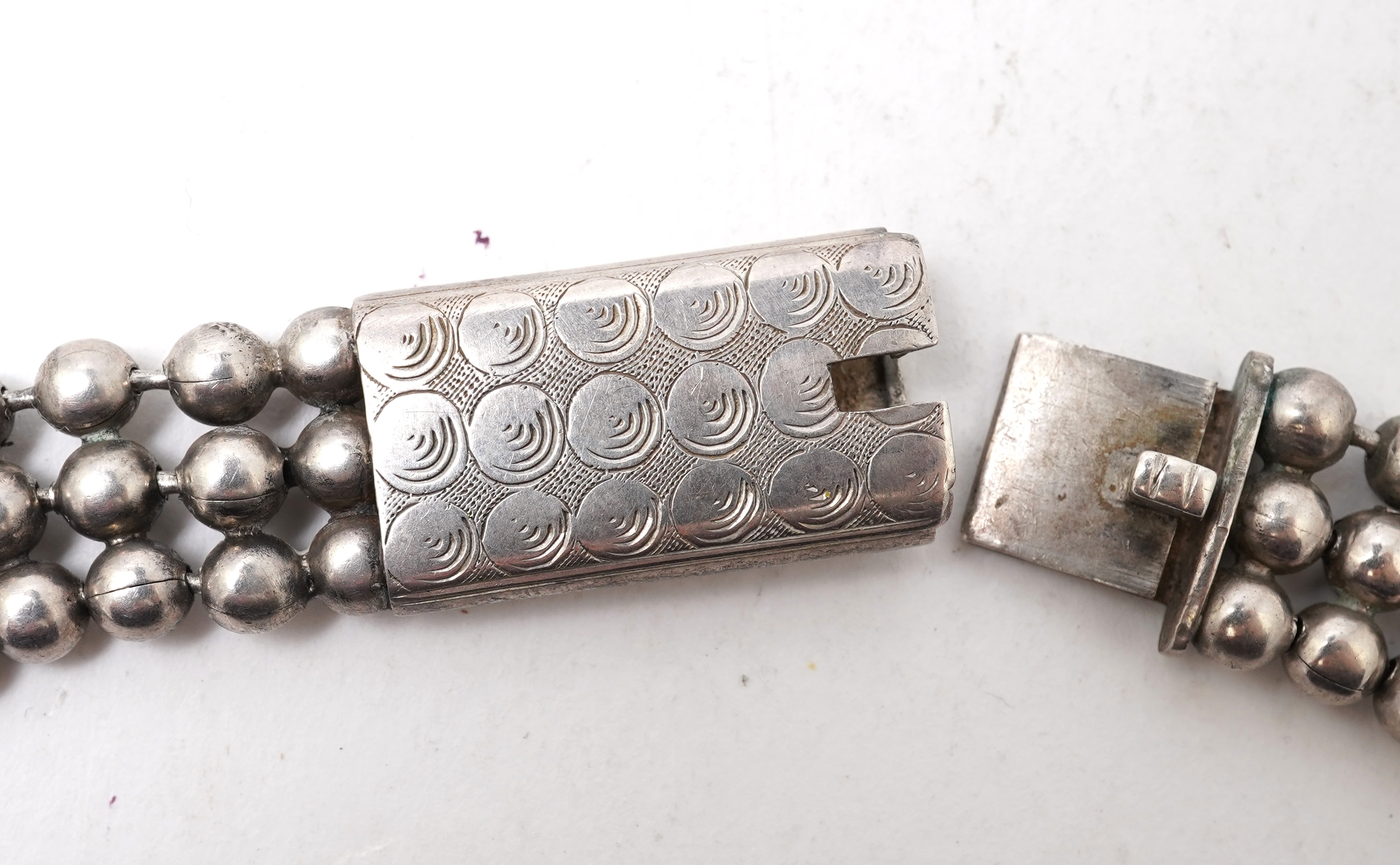 Three silver necklaces, 19th/early 20th century